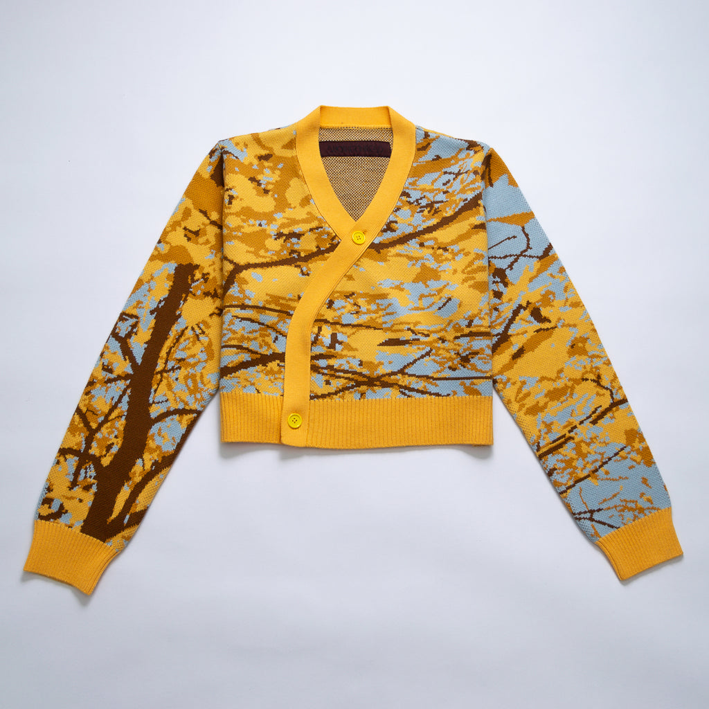 Autumn Leaves Cropped Cardigan