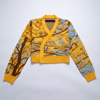 Autumn Leaves Cropped Cardigan
