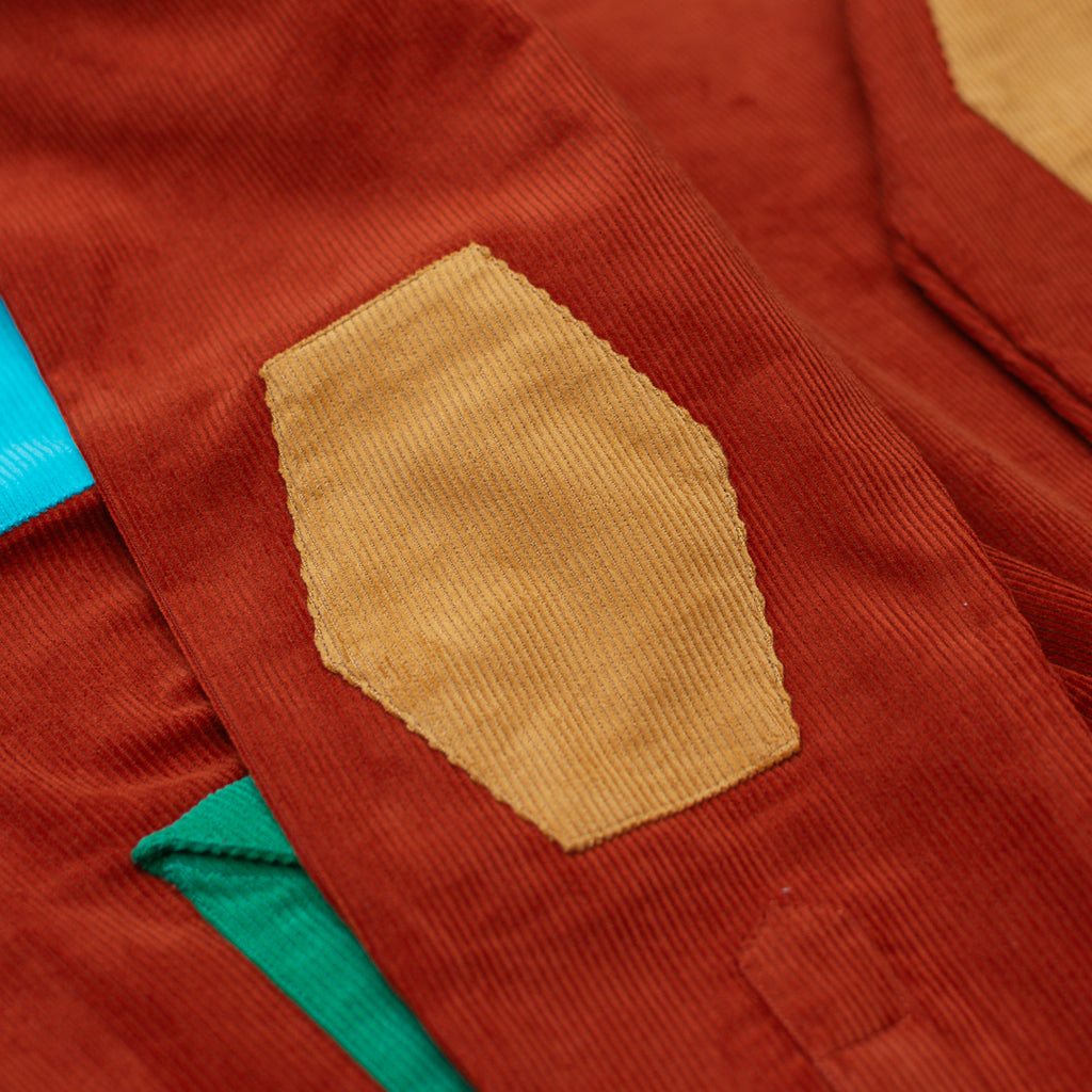 Barn Red Multicolor Corduroy Shirt