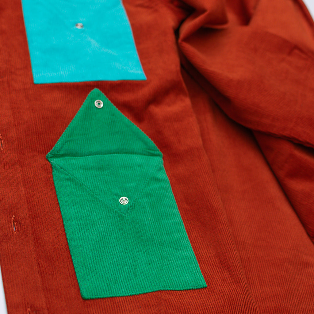 Barn Red Multicolor Corduroy Shirt