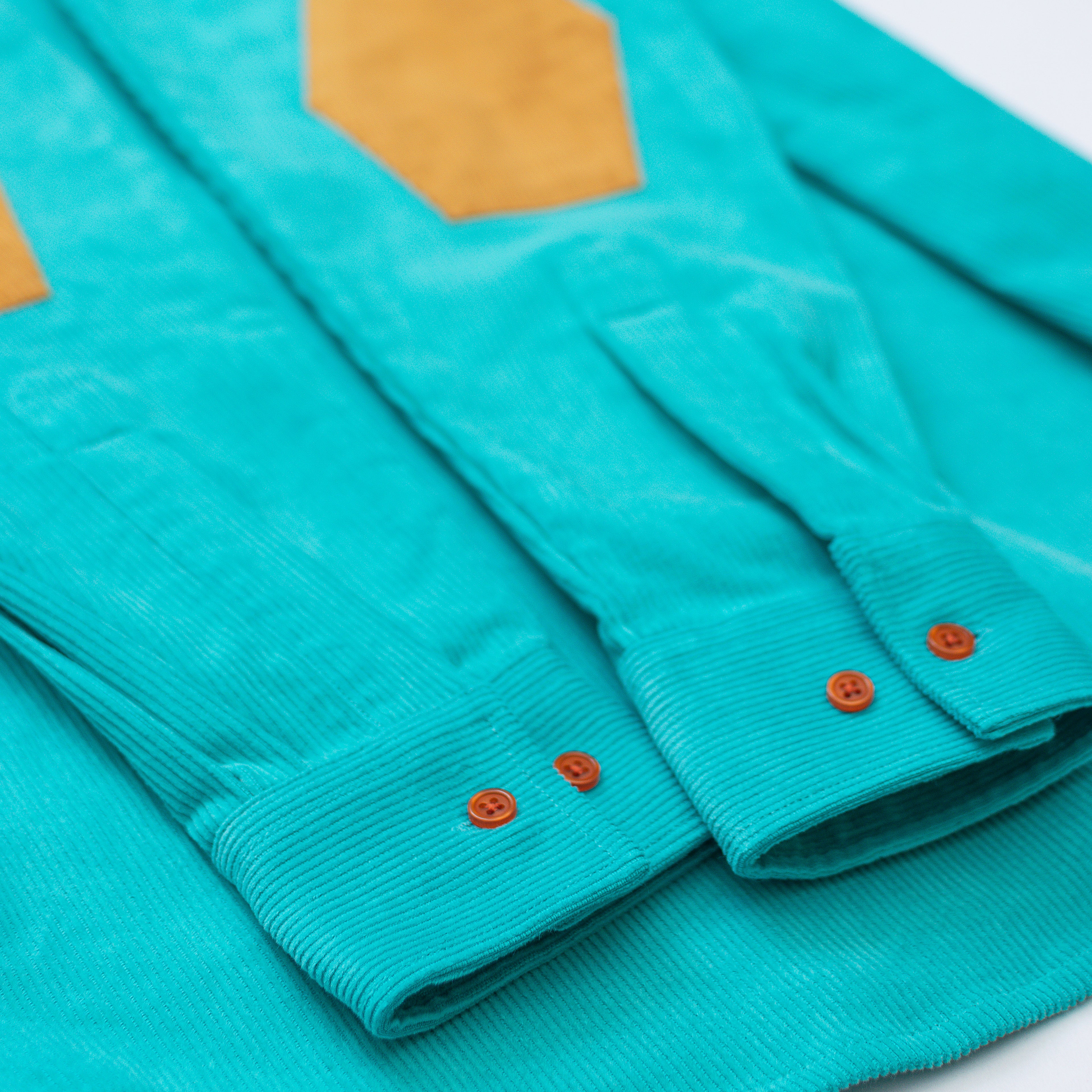 Sapphire Blue Multicolor Corduroy Shirt