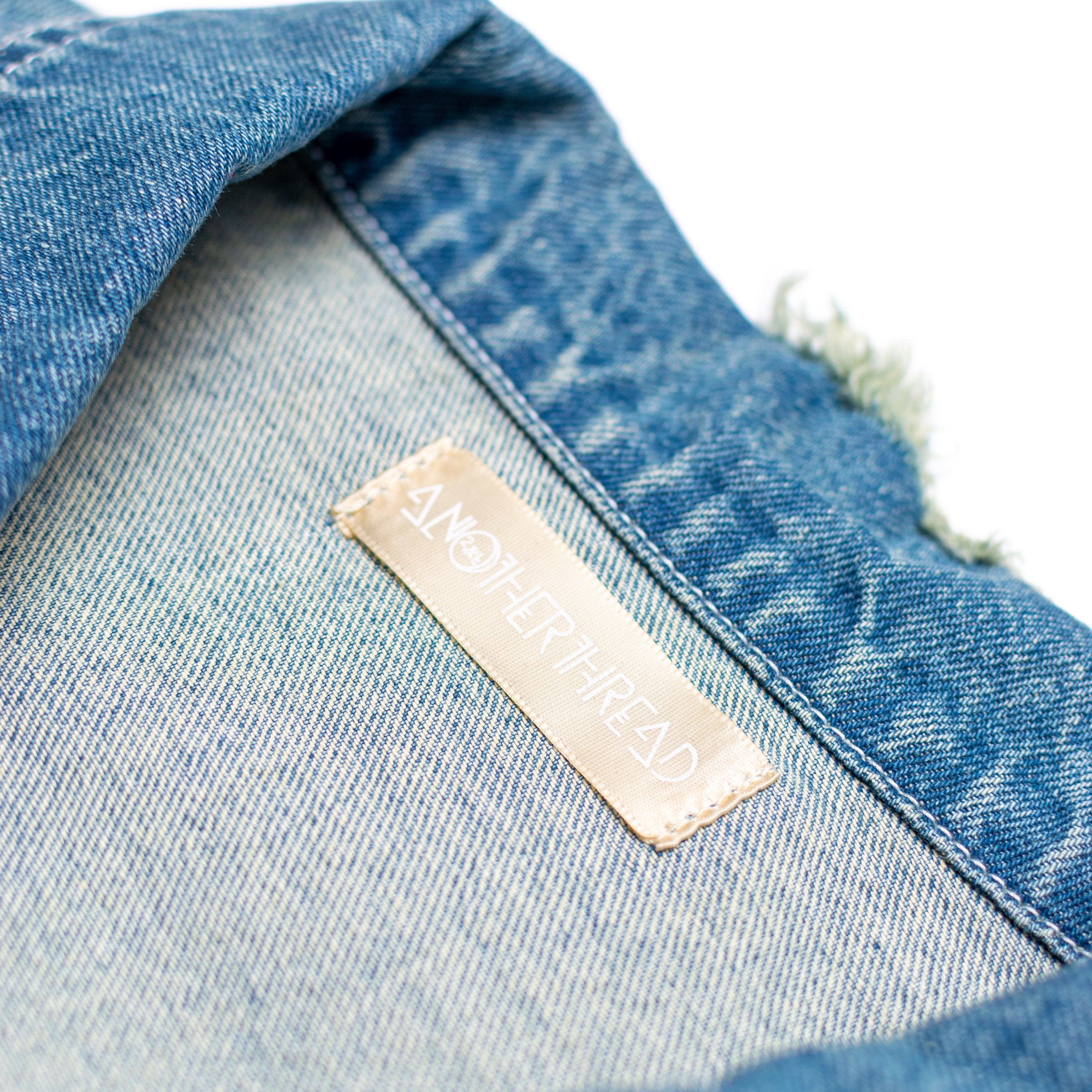 NYC Skyline Distressed Denim Shirt