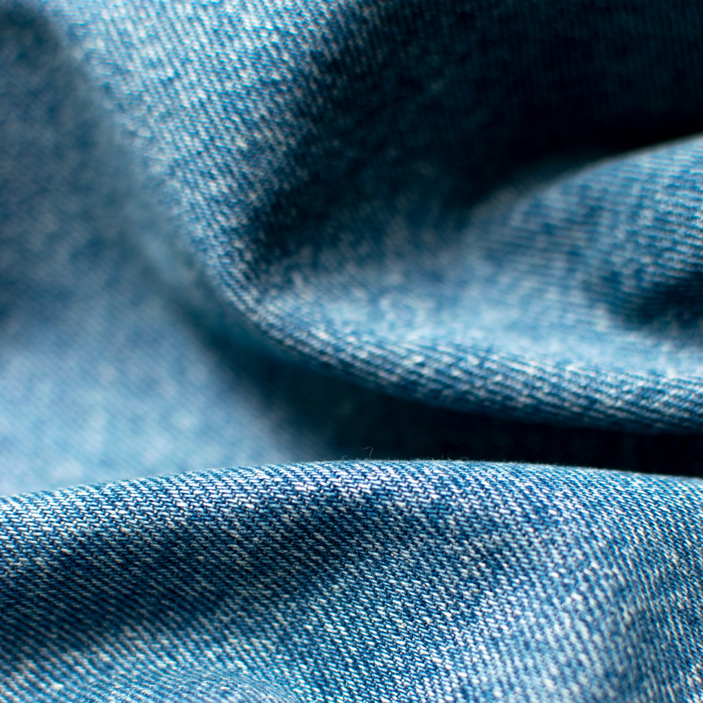 NYC Skyline Distressed Denim Shirt