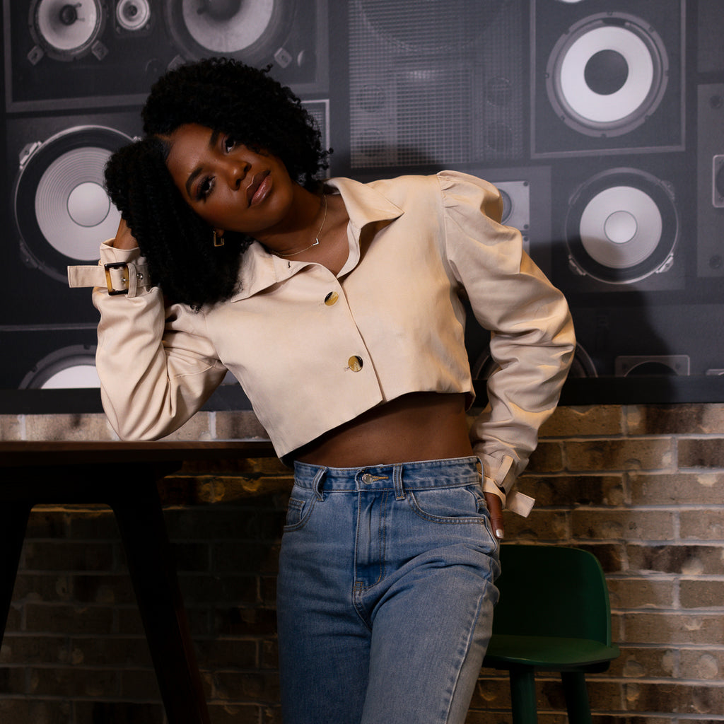 Honey Cropped Car Coat