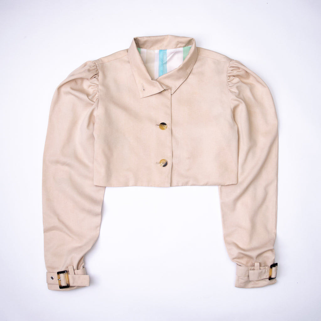 Honey Cropped Car Coat