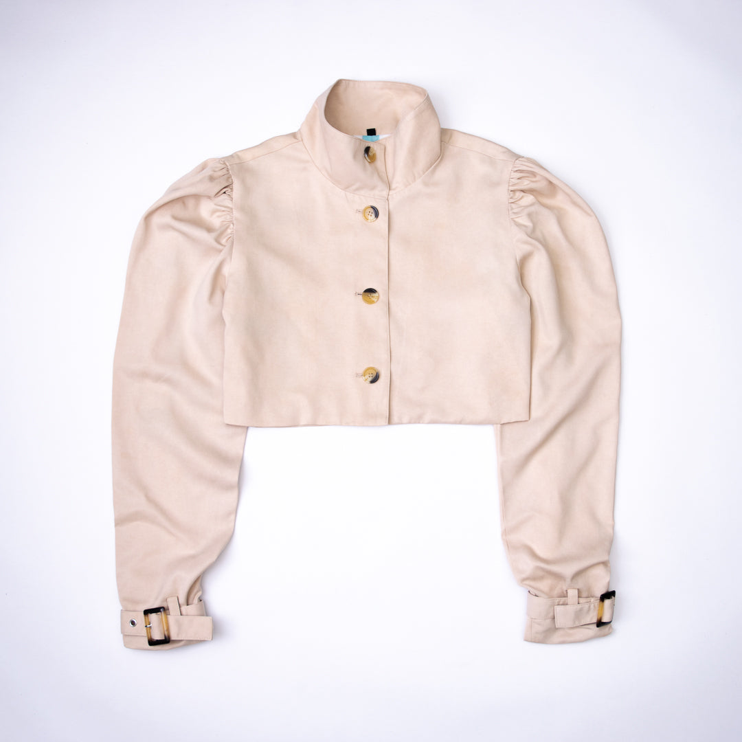 Honey Cropped Car Coat