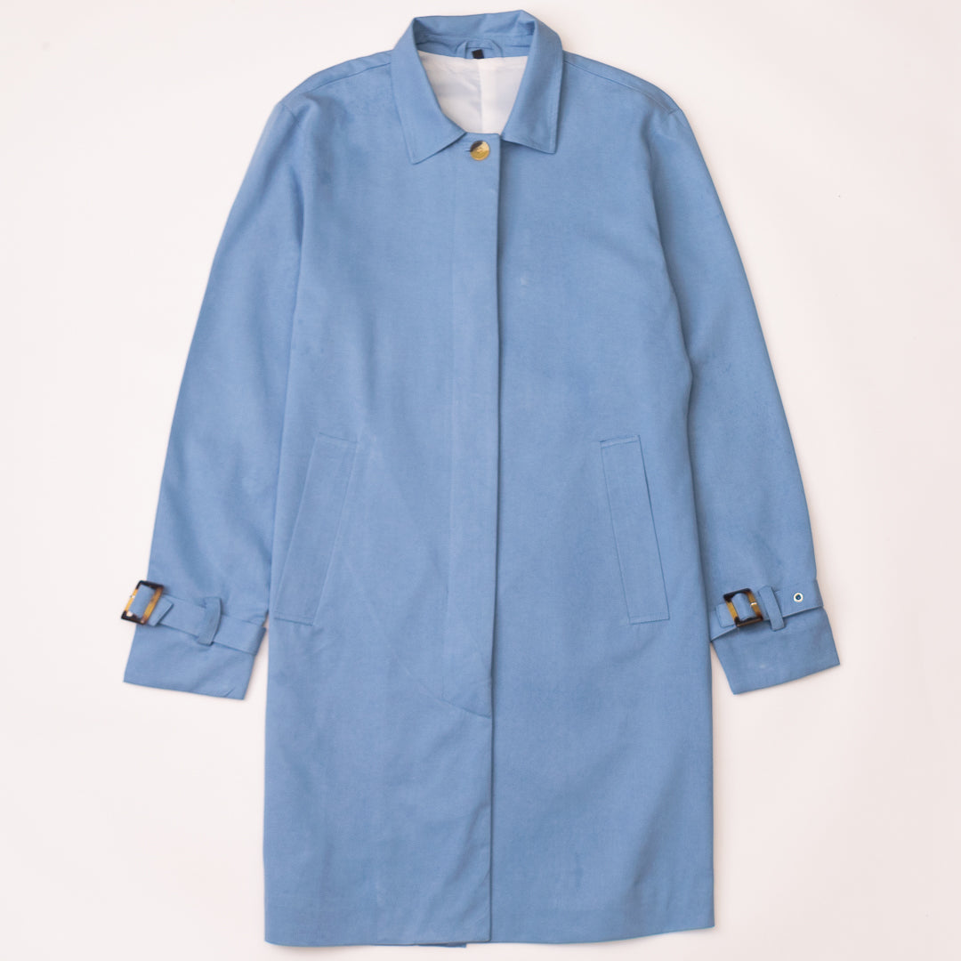 Topaz Blue Car Coat