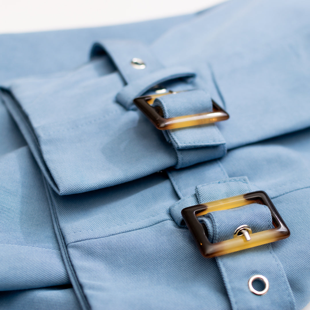 Topaz Blue Car Coat