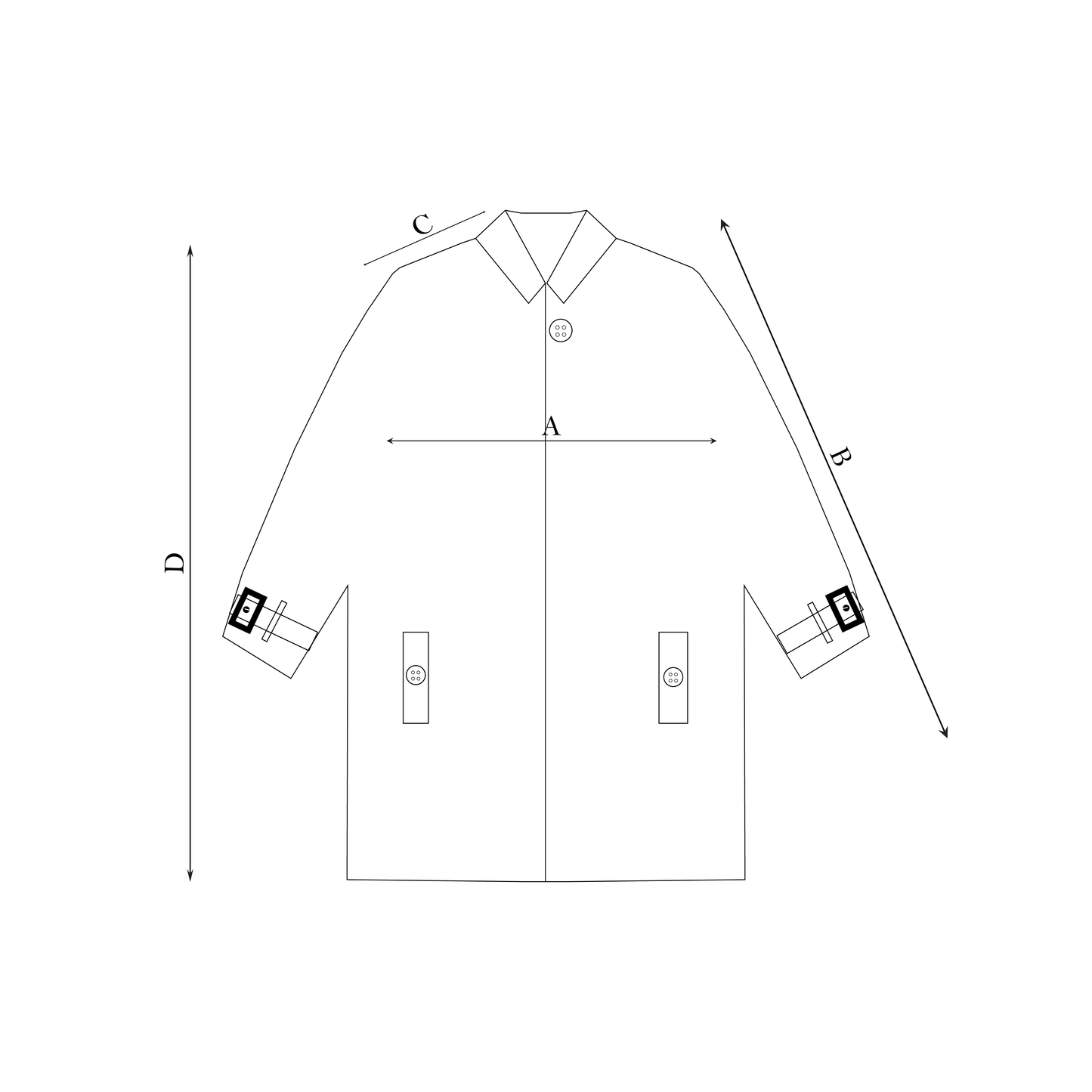 Topaz Blue Car Coat