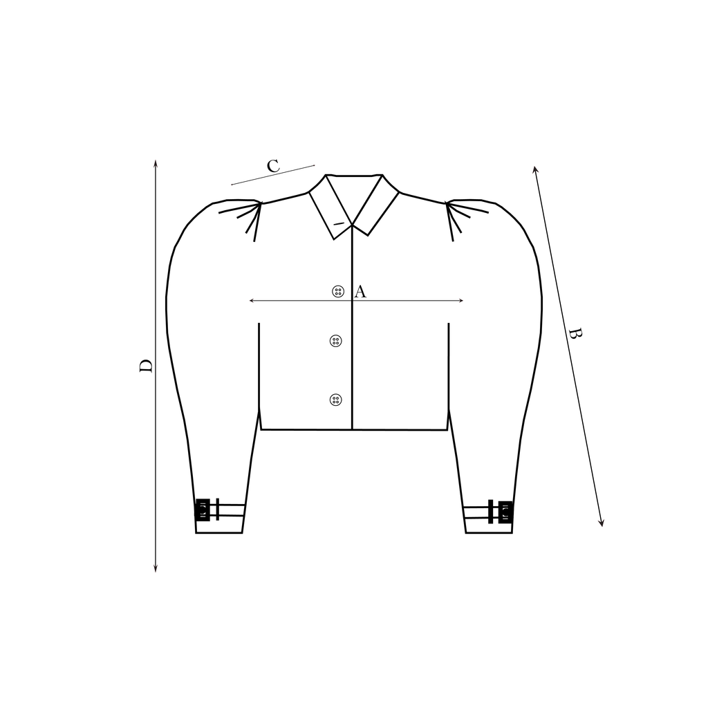 Topaz Blue Cropped Car Coat